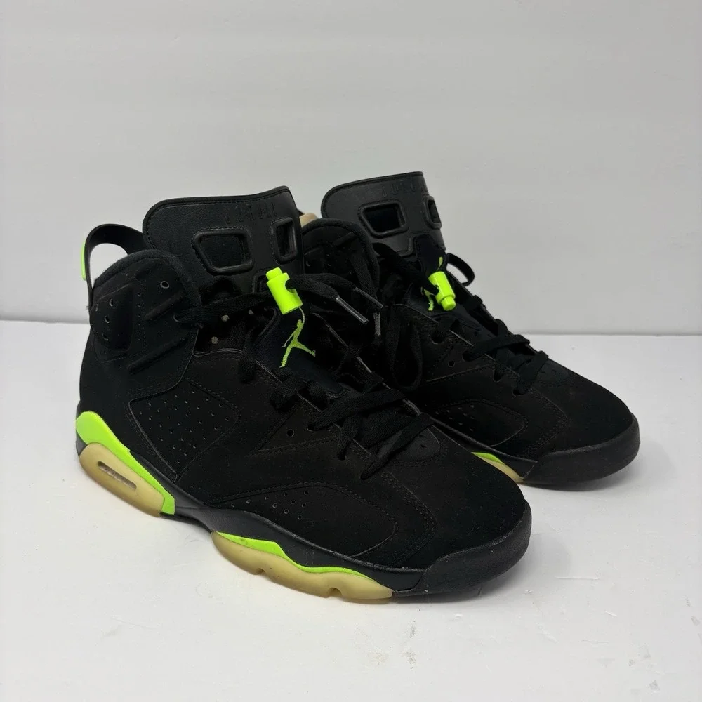 Nike Air Jordan 6 Retro Electric Green Black Men's Size 10